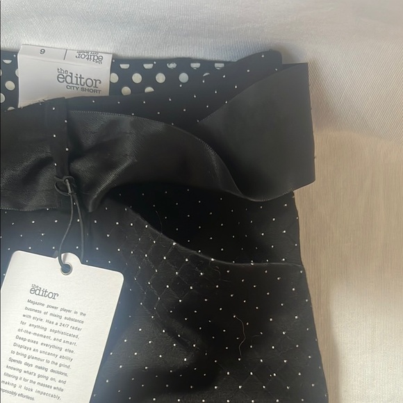 NWT- Express Design Studios City Shorts with Satin Belt - Picture 8 of 10